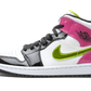 Air Jordan 1 Mid White Black Cyber Pink