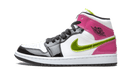 Jordan 1 Mid White Black Cyber Pink
