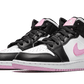 Air Jordan 1 Mid White Black Light Arctic Pink - 555112-103