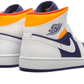 Air Jordan 1 Mid White Laser Orange Deep Royal Blue (554725-131) - 37.5 EU - 5Y US - White | SOSUKICKS