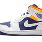 Air Jordan 1 Mid White Laser Orange Deep Royal Blue (554725-131) - EU 36–46 - White | SOSUKICKS