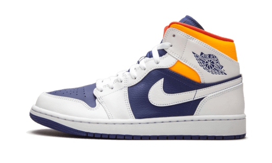 Air Jordan 1 Mid White Laser Orange Deep Royal Blue (554725-131) - EU 36–46 - White | SOSUKICKS