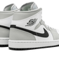 Air Jordan 1 Mid White Light Smoke Grey - BQ6472-015