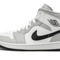 Air Jordan 1 Mid White Light Smoke Grey - BQ6472-015