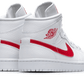 Air Jordan 1 Mid White University Red - BQ6472-106Air Jordan 1 Mid White University Red - BQ6472-106