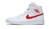 Jordan 1 Mid White University Red (Women's)