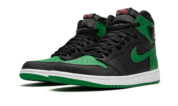 Air Jordan 1 Retro High OG Pine Green Black (575441-030) - 36 EU - 4Y US - Black | SOSUKICKS