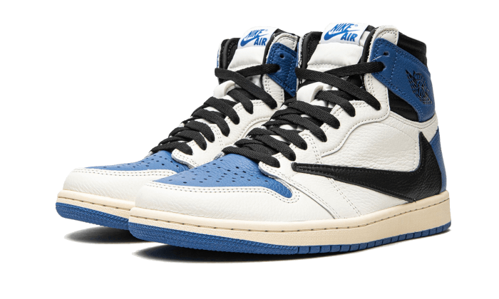 Air Jordan 1 Retro High OG SP Travis Scott Fragment Military Blue (DH3227-105) - 40 EU - 7 US - Blue | SOSUKICKS