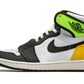 Air Jordan 1 Retro High White Black Volt University Gold