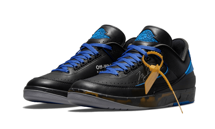 Air Jordan 2 Retro Low SP Off-White Black Blue (DJ4375-004) - 36.5 EU - 4.5 US - White | SOSUKICKS