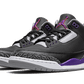 Air Jordan 3 Retro Black Court Purple - CT8532-050