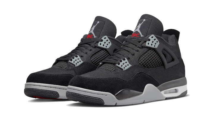Air Jordan 4 Black Canvas (DV0553-006) - 36 EU - 4Y US - Black | SOSUKICKS