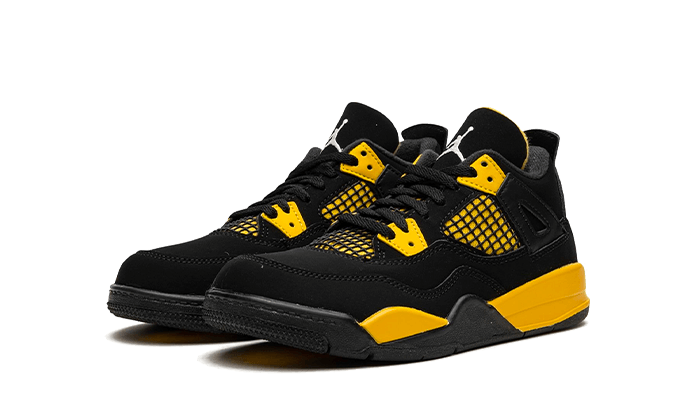 Air Jordan 4 Retro Thunder (2023) Copii (PS) (BQ7669-017) - 28 EU - 11C - Black | SOSUKICKS
