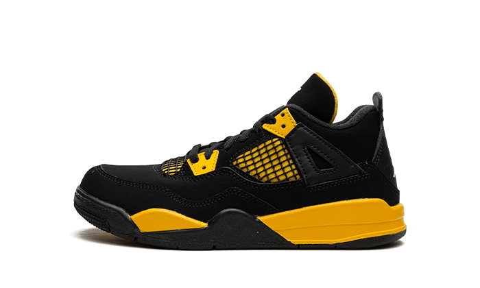 Air Jordan 4 Retro Thunder (2023) Copii (PS) (BQ7669-017) - EU 27.5–35 - Black | SOSUKICKS