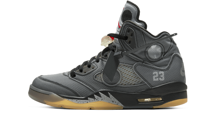 Air Jordan 5 Retro Off-White Black (CT8480-001) - EU 40–46 - White | SOSUKICKS