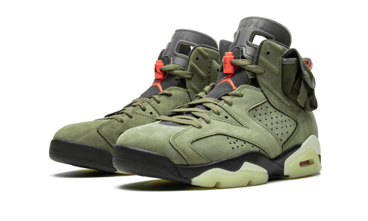 Air Jordan 6 Travis Scott Medium Olive (CN1085-200) - 36 EU - 4Y US - Green | SOSUKICKS