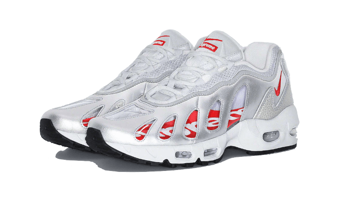 Nike Air Max 96 Metallic Silver Supreme