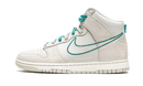 Dunk High First Use Light Bone Green Noise