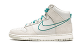 Dunk High First Use Light Bone Green Noise