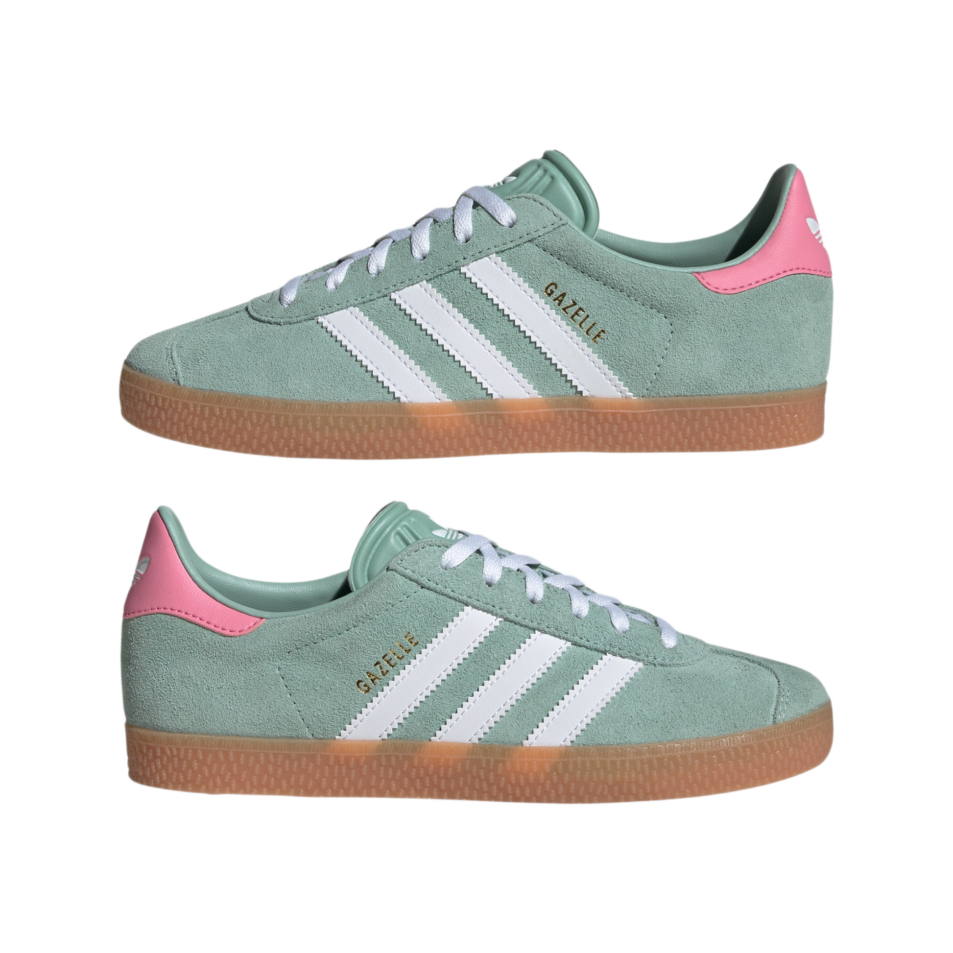 adidas Gazelle Hazy Green Bliss Pink (GS)