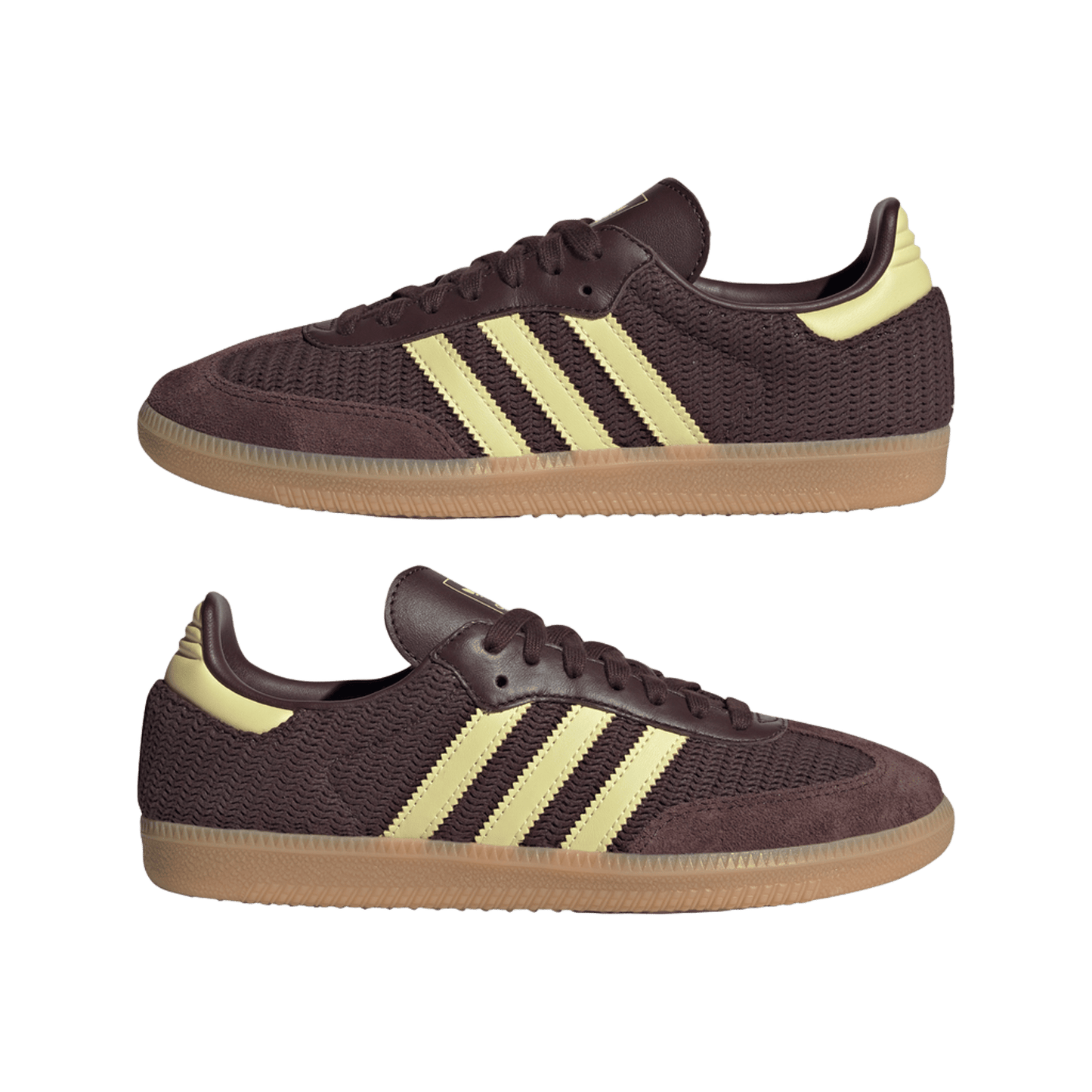 adidas Samba OG Shadow Brown Powder Yellow (Women's)