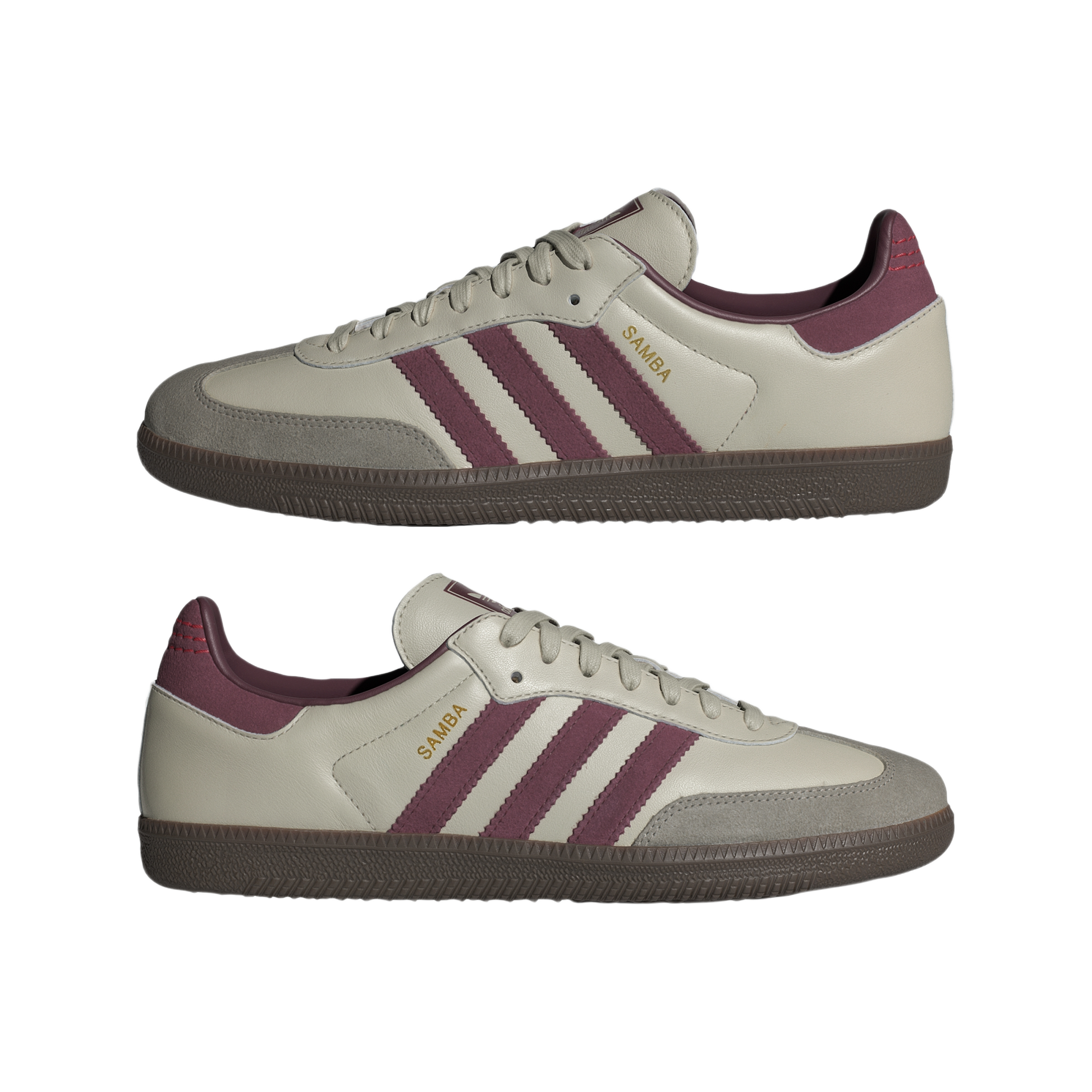 adidas Samba OG Putty Grey Maroon