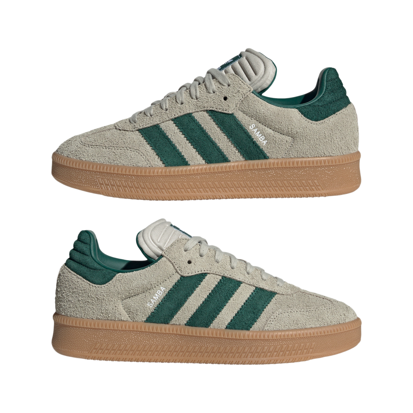 adidas Samba XLG Putty Grey Collegiate Green