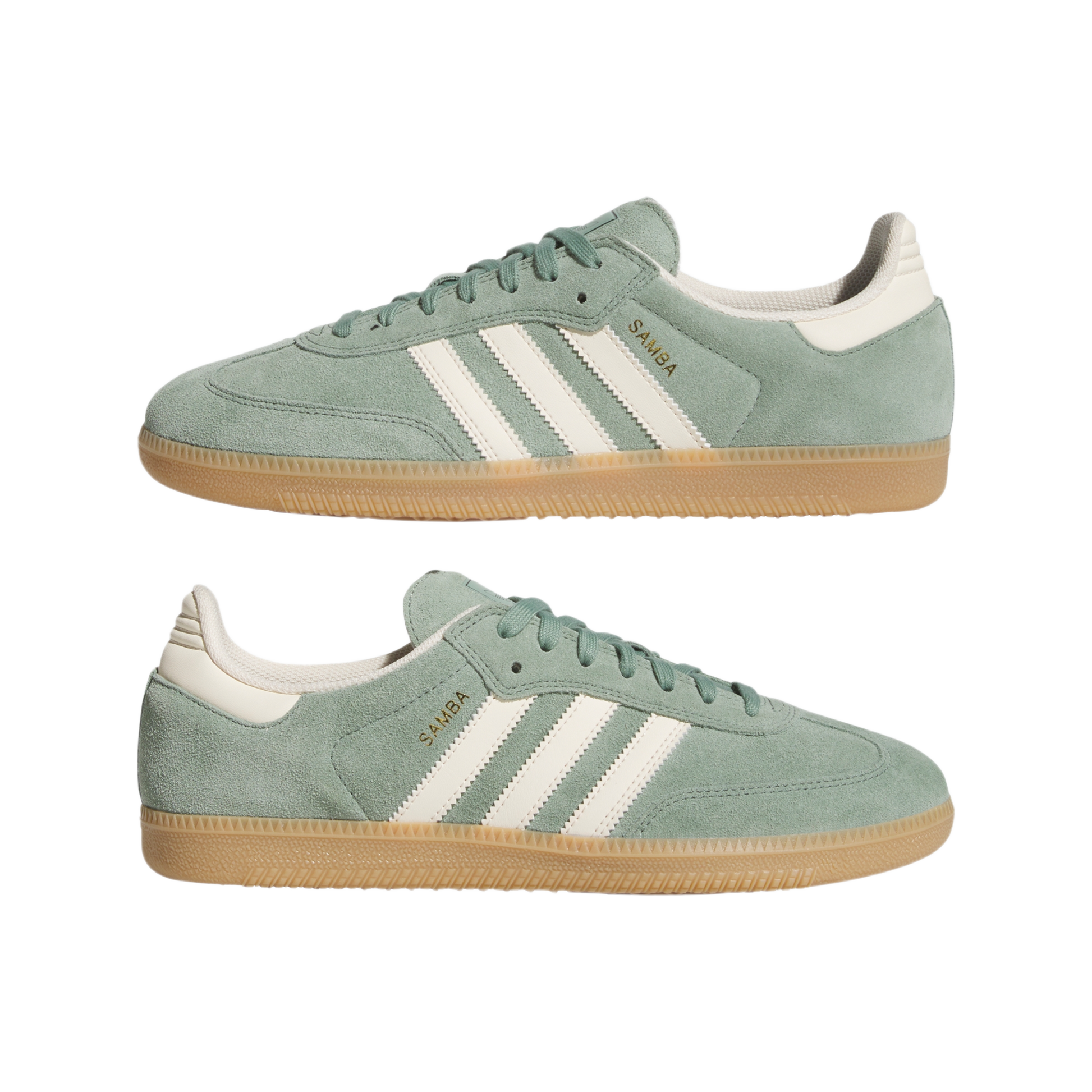 adidas Samba Silver Green Wonder White