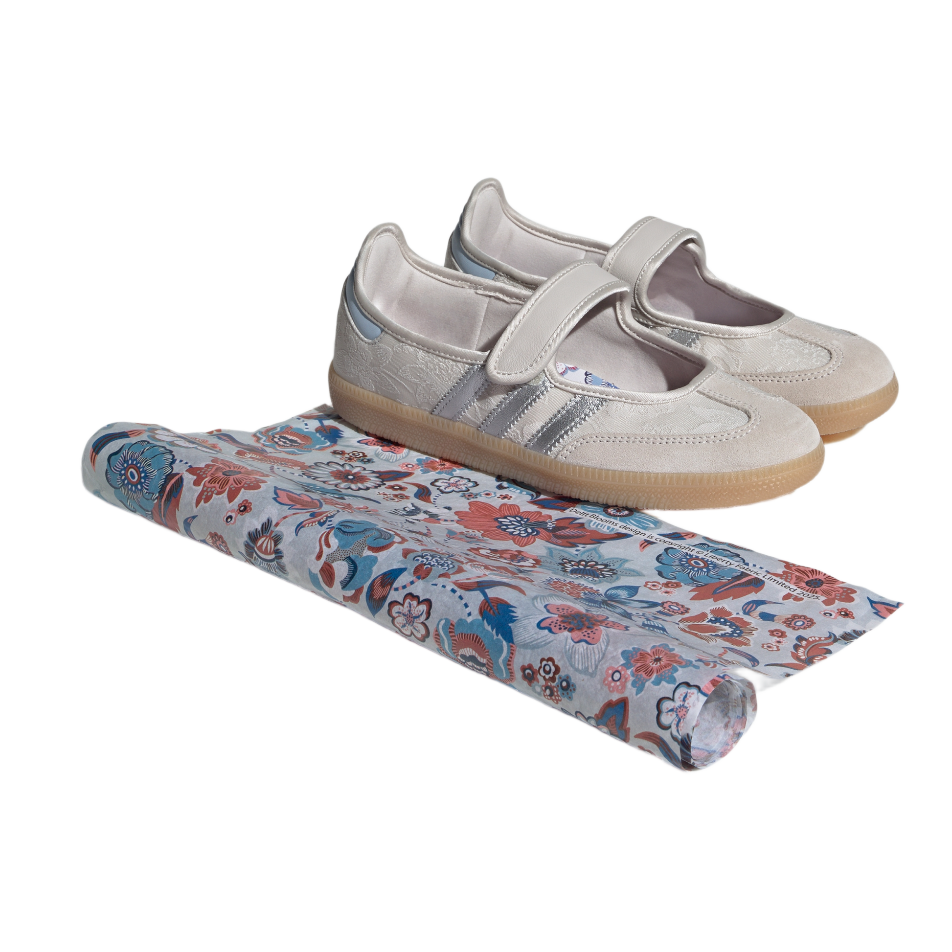 adidas Liberty London Samba Jane Chalk Pearl Silver Metallic Chalk White (Women's)
