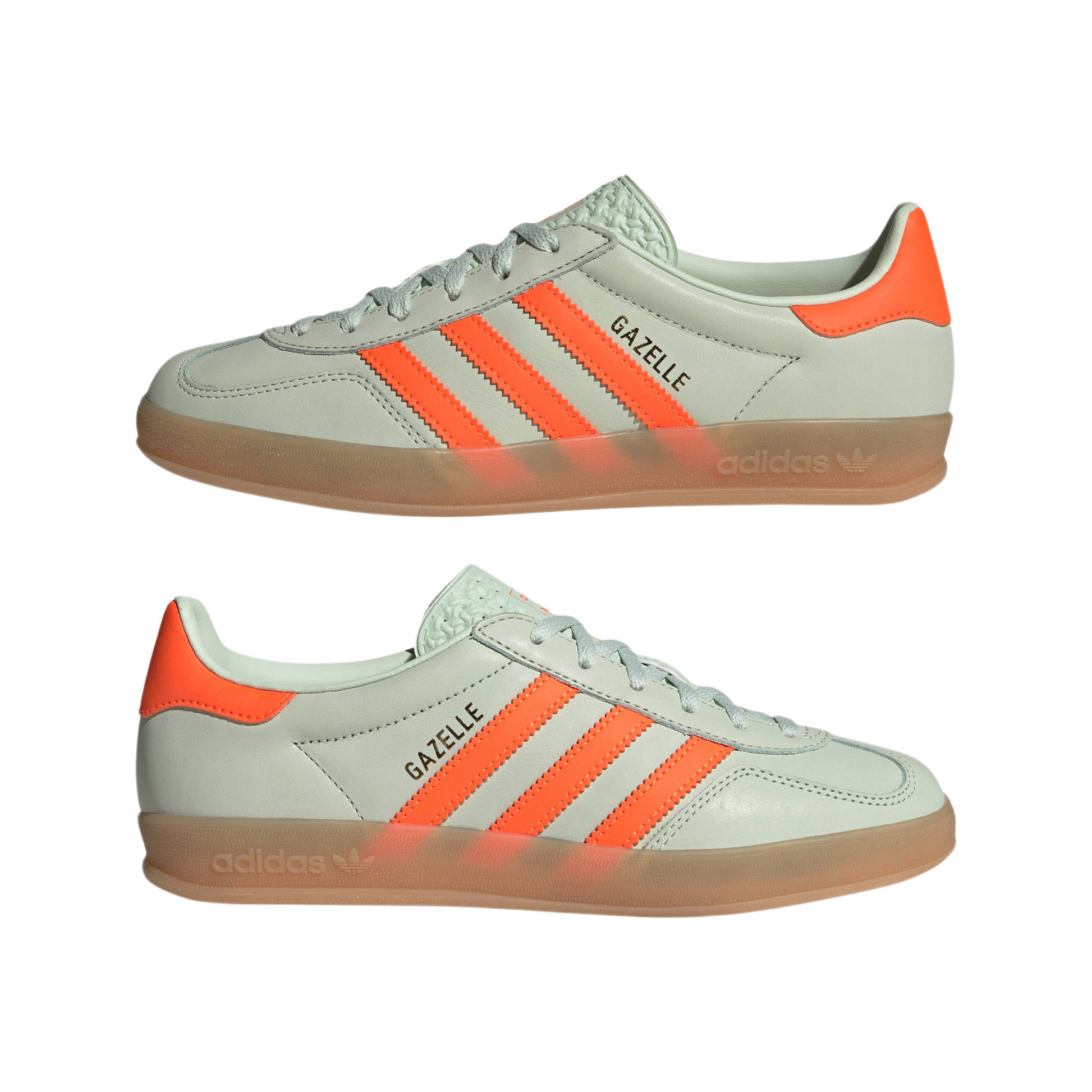 adidas Gazelle Indoor Linen Green Solar Orange (Women's)
