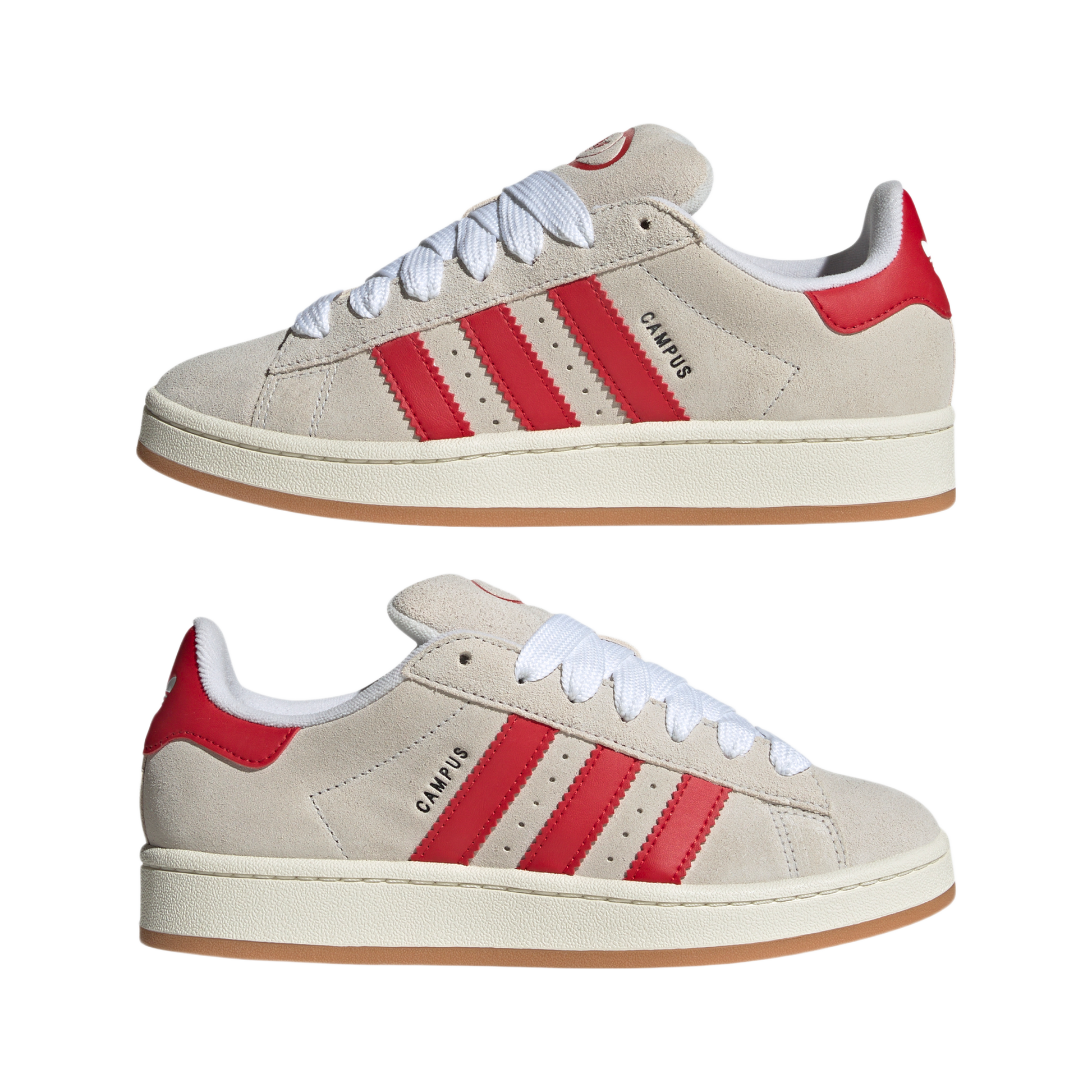 adidas Campus 00s Crystal White Better Scarlet (Women's)