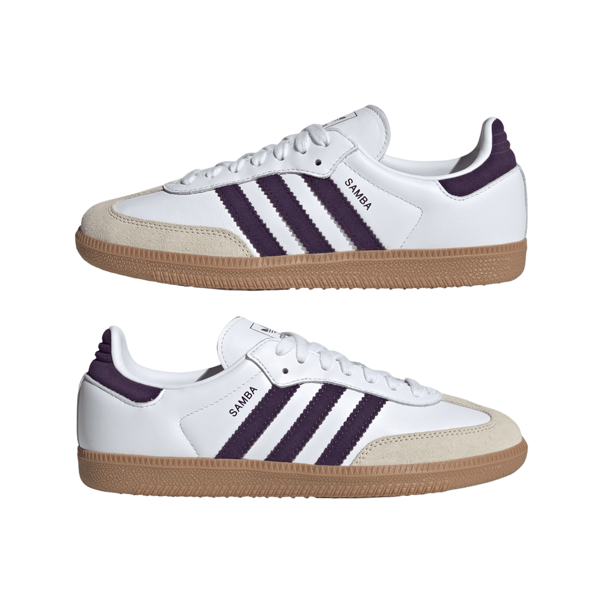 adidas Samba OG White Alumina Aurora Plum (Women's)