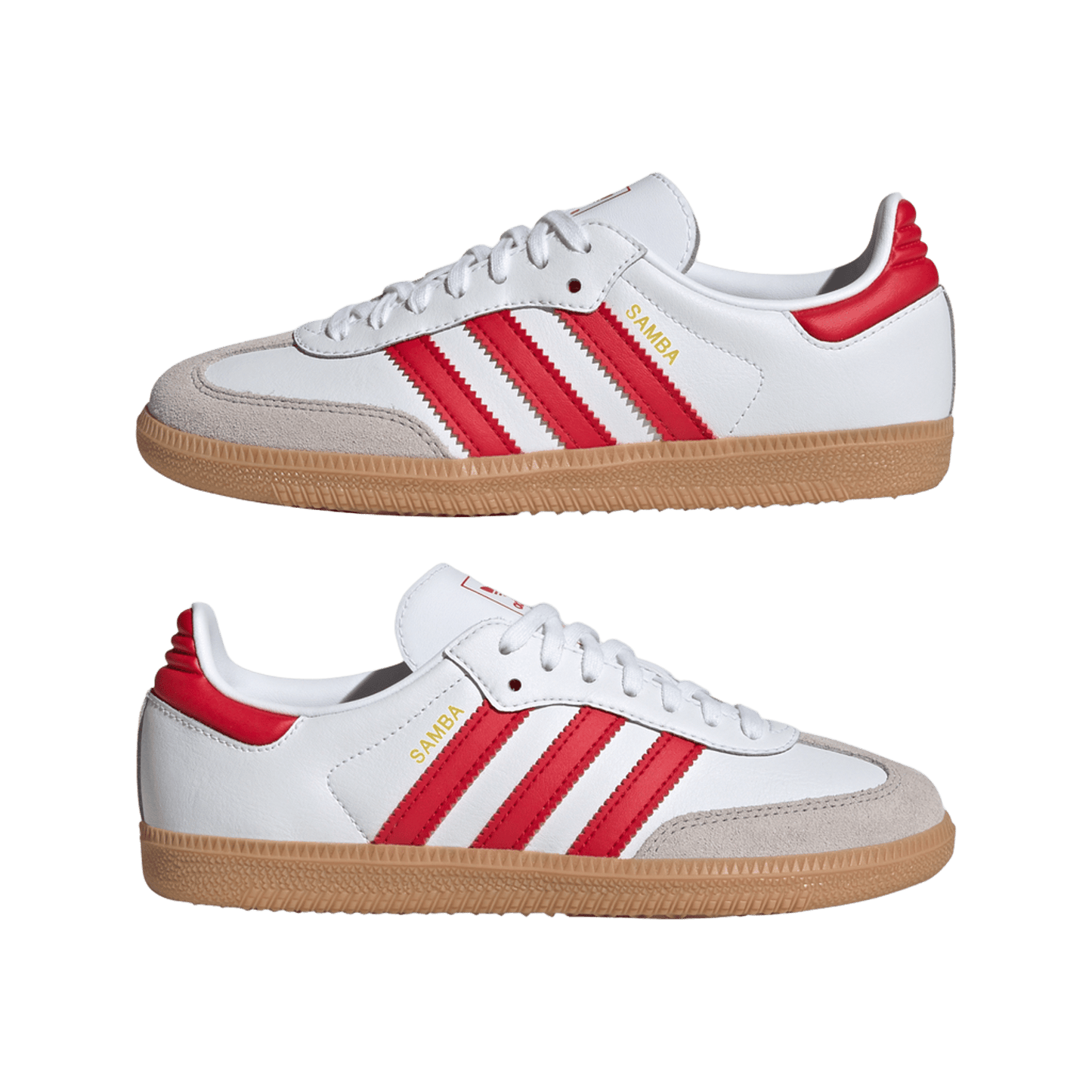 adidas Samba OG Cloud White Better Scarlet Gum (GS)