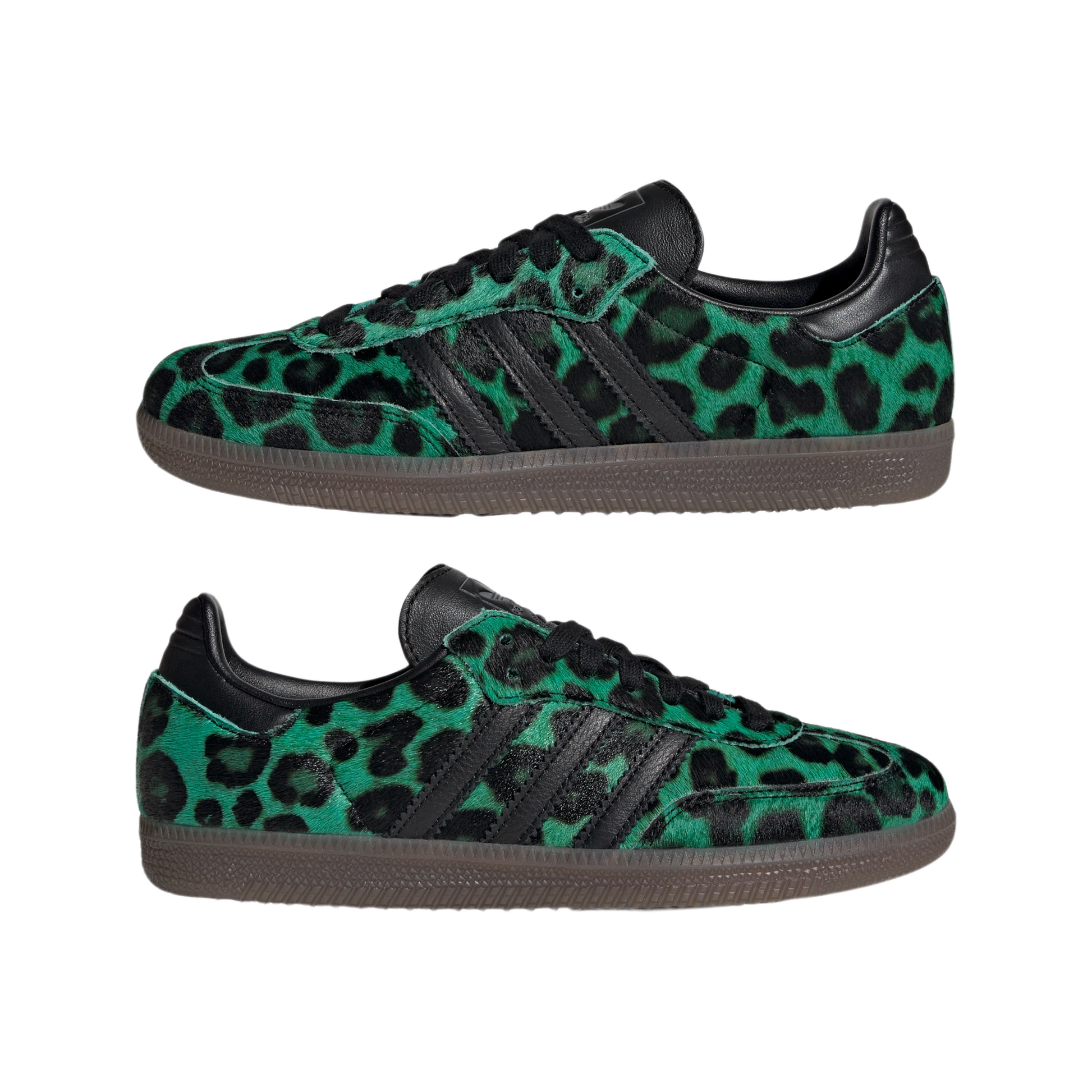 adidas Samba Semi Screaming Green Core Black Gold Metallic (Women's)