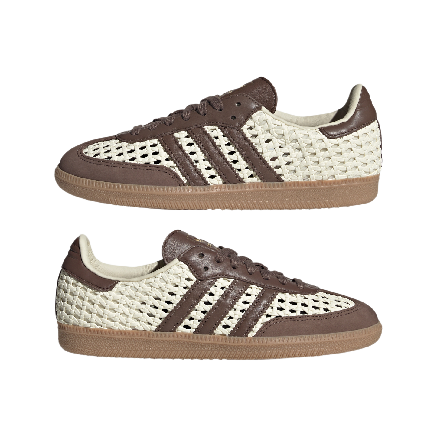 adidas Samba OG Basketweave Cream White Earth Strata (Women's)