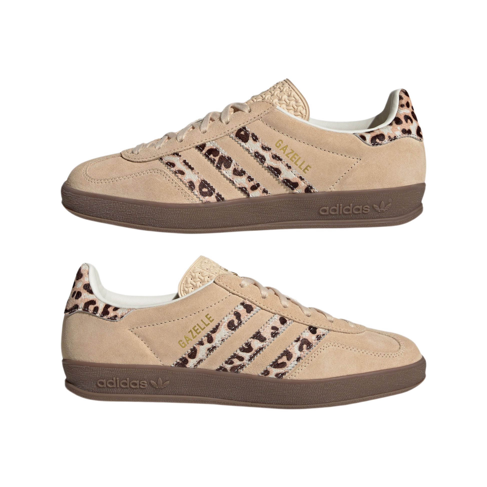 adidas Gazelle Indoor Leopard Crystal Sand (Women's)