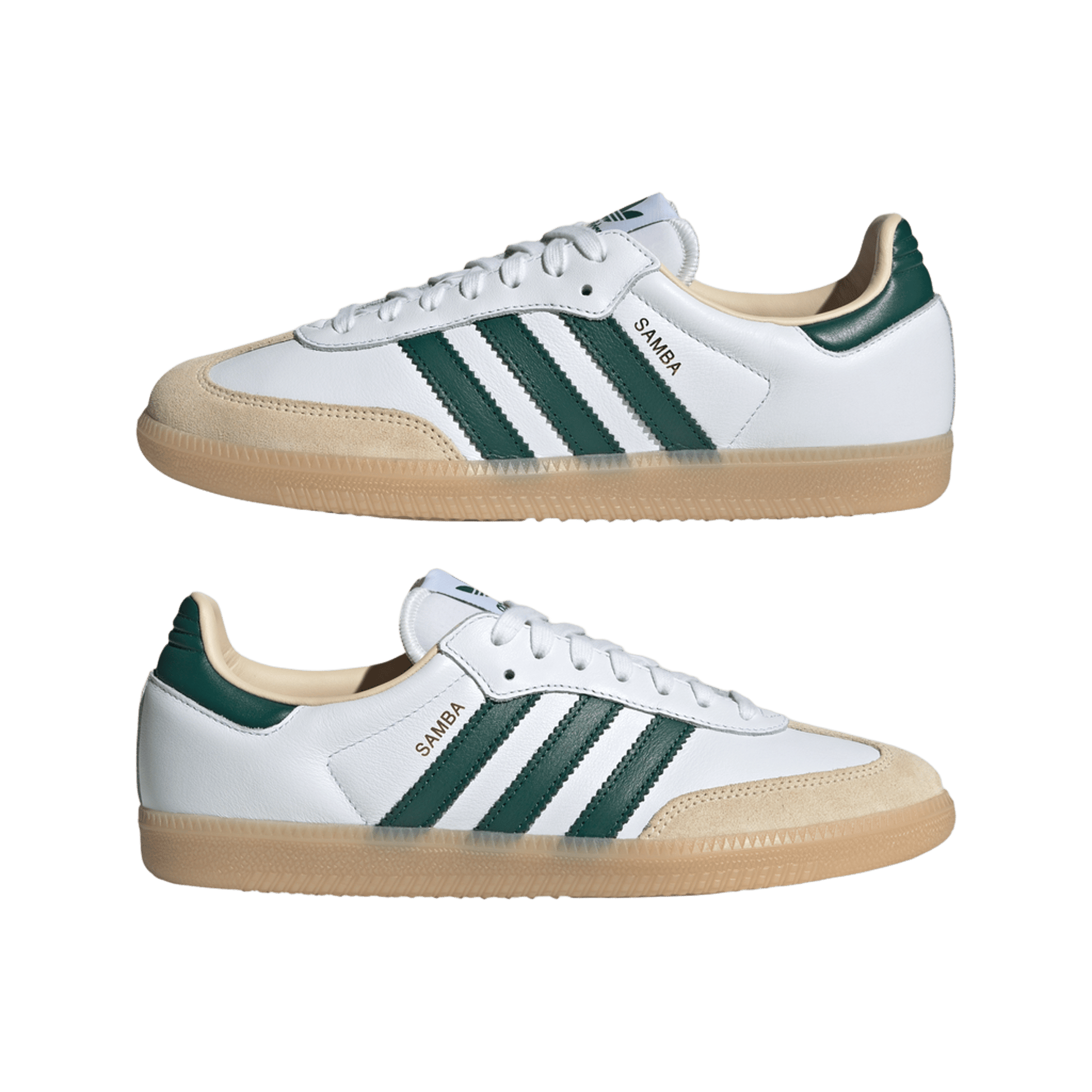 adidas Samba OG Cloud White Collegiate Green Gum