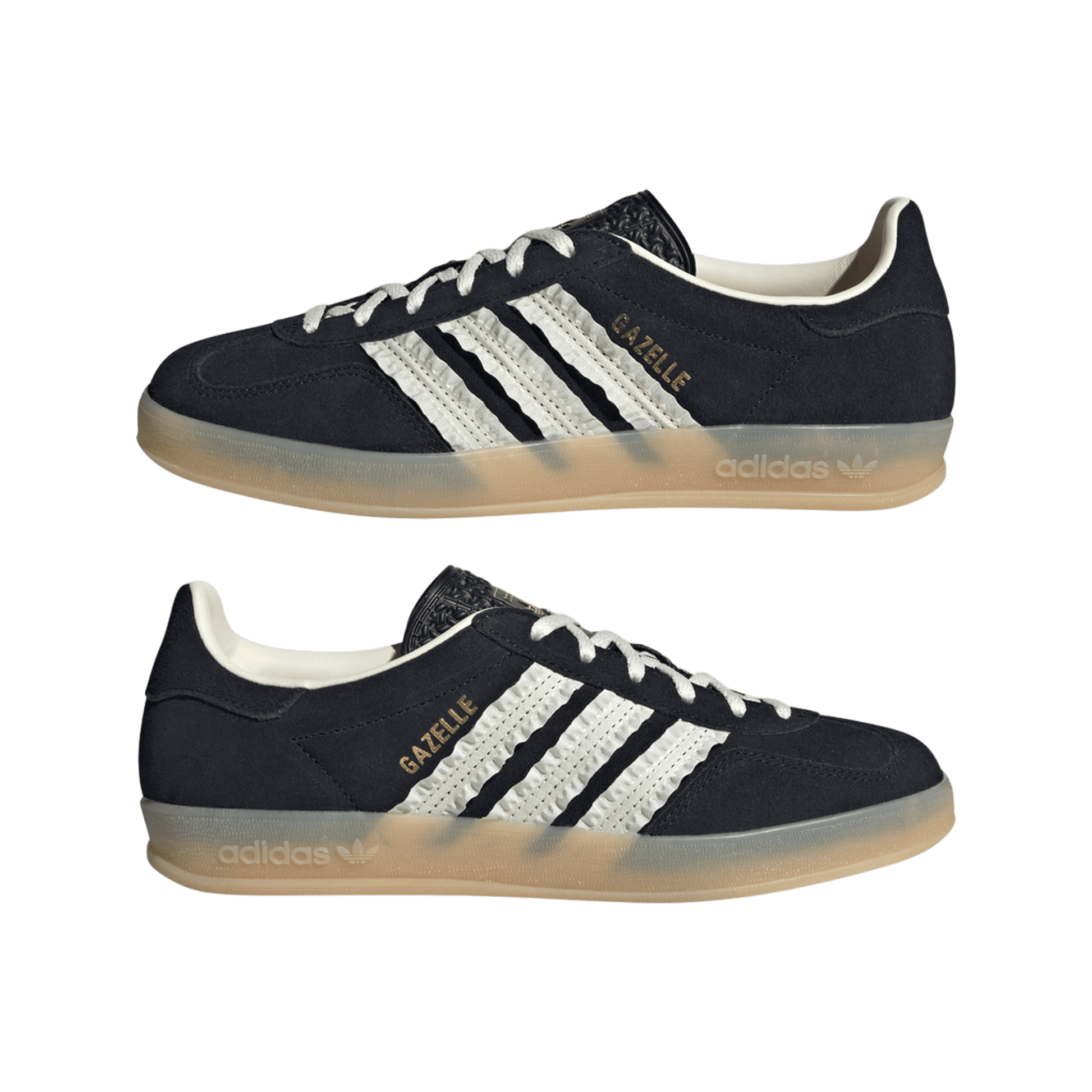 adidas Gazelle Indoor Core Black Cream White Gum (Women's)