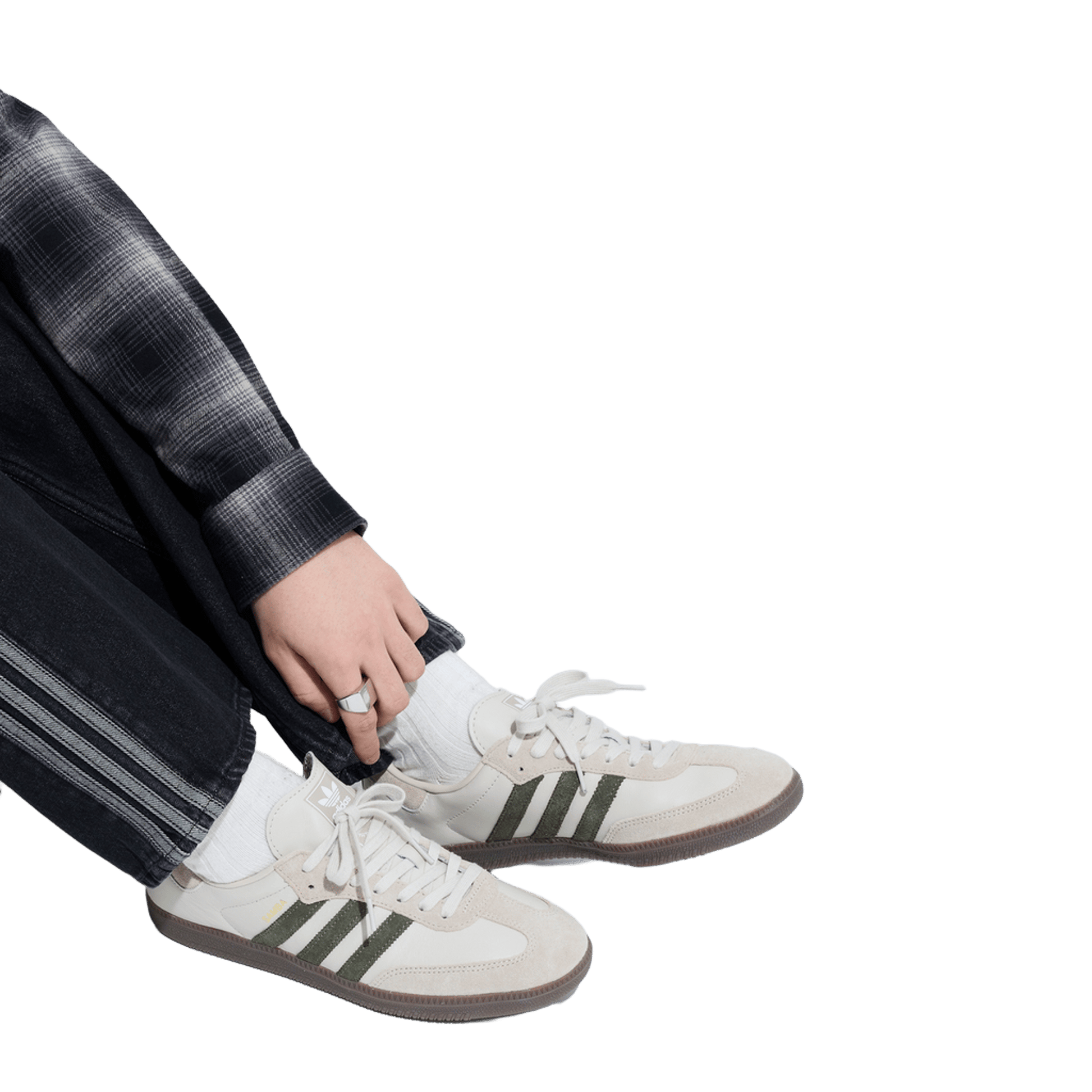 adidas Samba OG Aluminum Dark Khaki