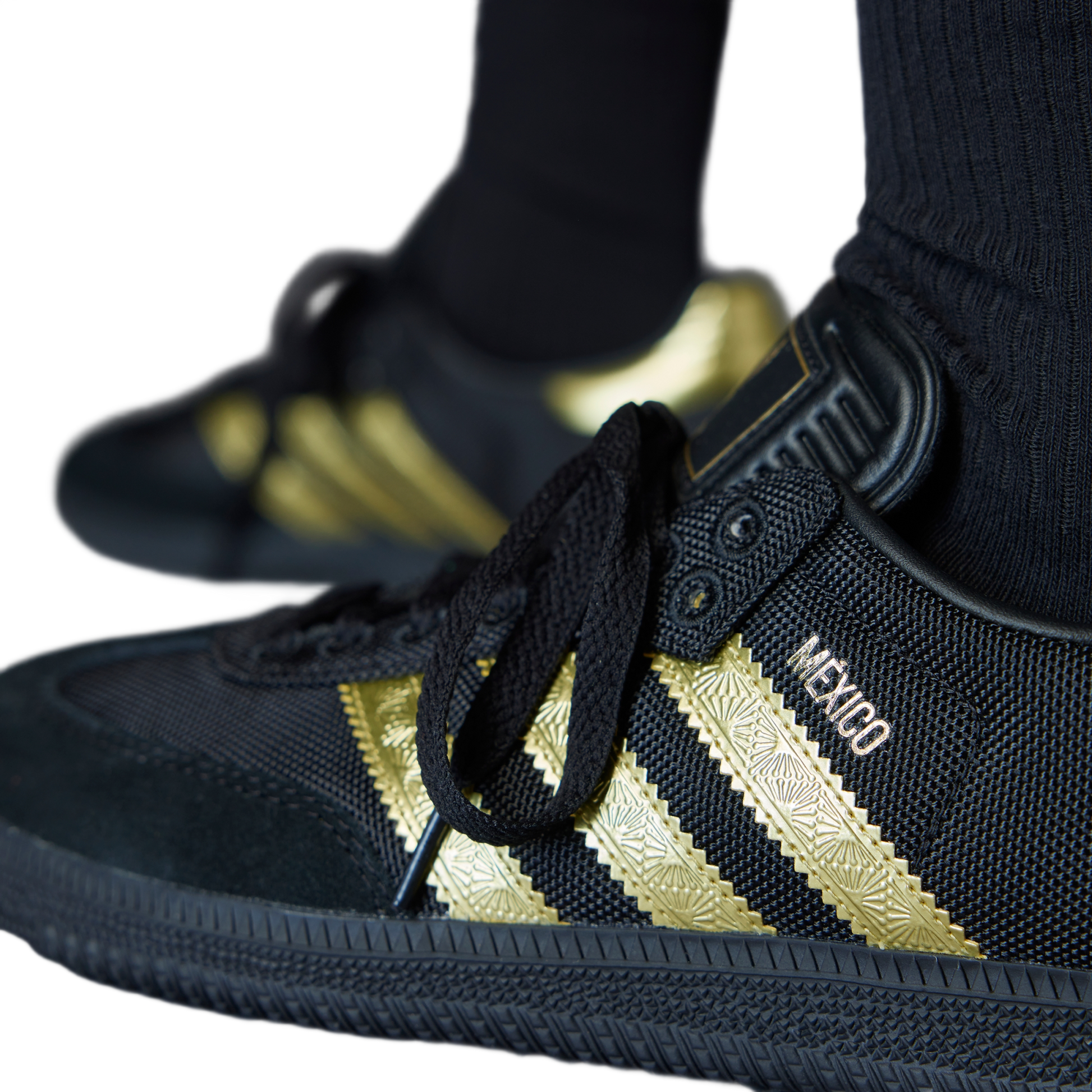 adidas Samba OG Mexico Black Gold Metallic
