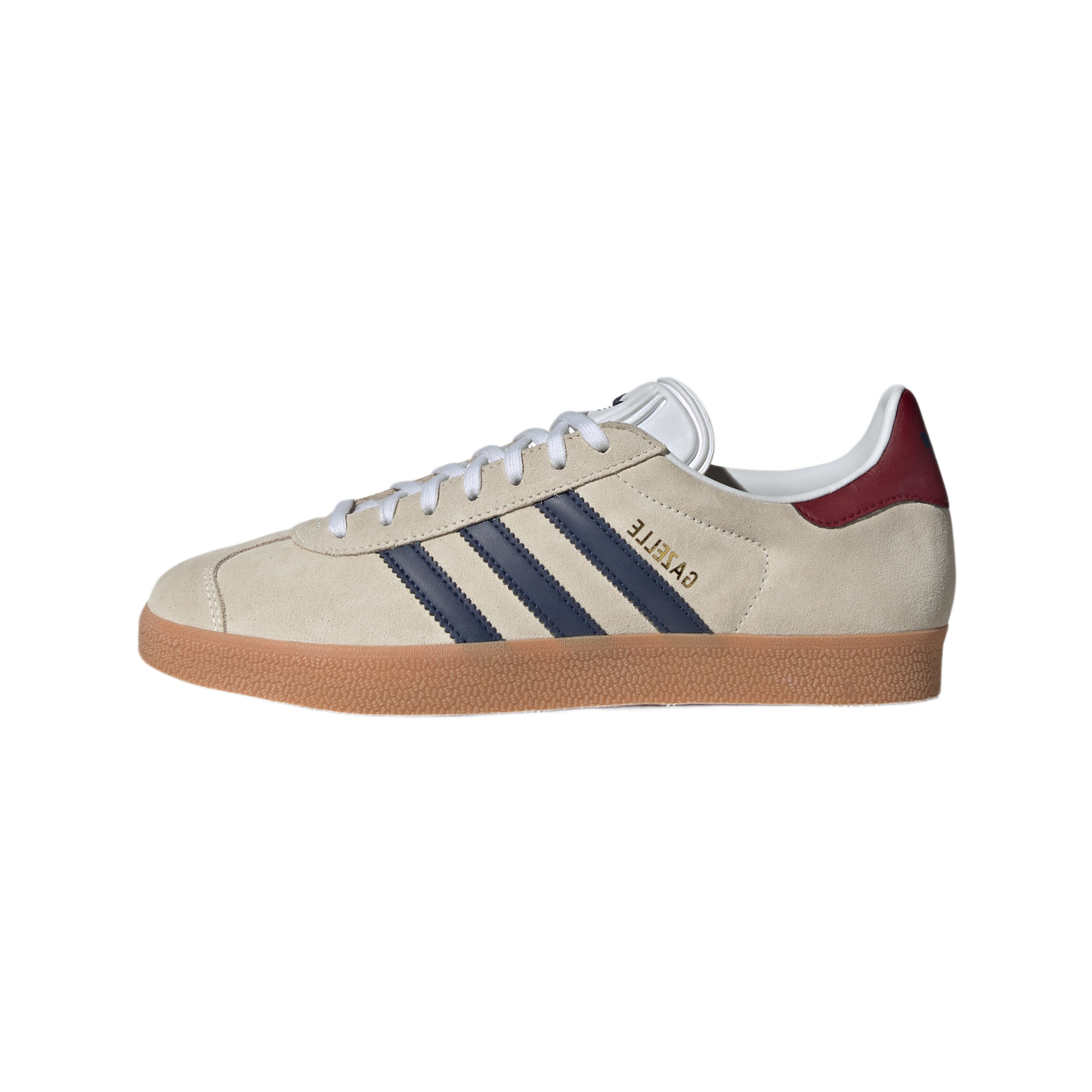 adidas Gazelle Beige Dark Blue Collegiate Burgundy