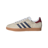 adidas Gazelle Beige Dark Blue Collegiate Burgundy