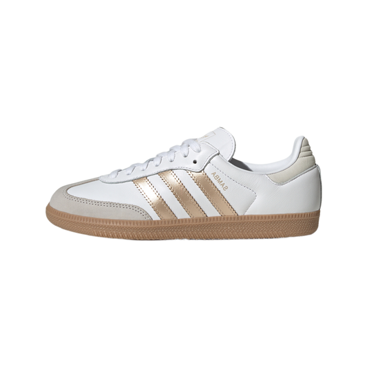 adidas Samba OG White Wonder Gold Metallic (Women's)