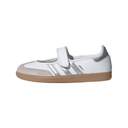 adidas Samba Jane White Silver Metallic (Women's)