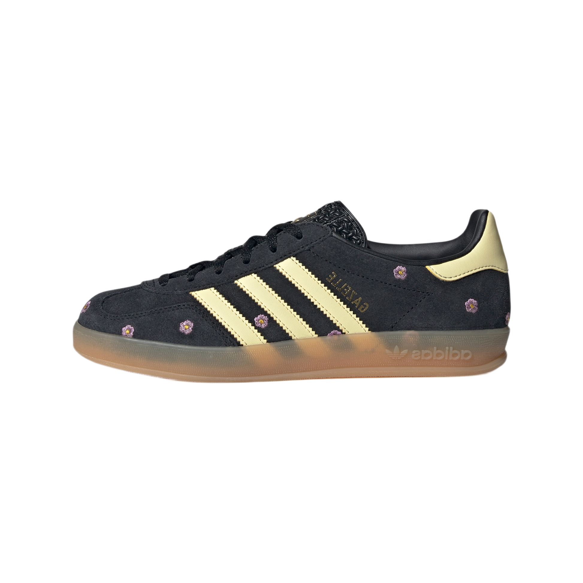 adidas Gazelle Indoor Core Black Almost Yellow Floral (Women's)