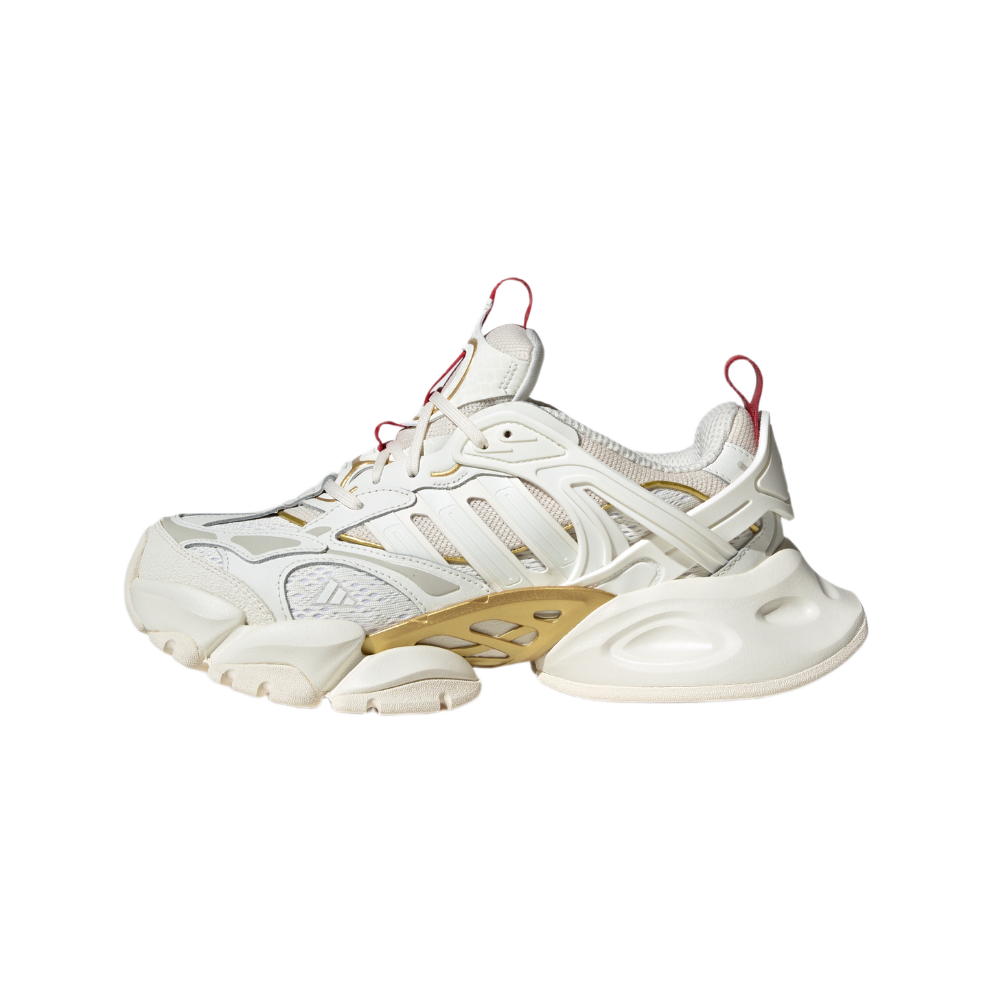 adidas XLG Runner Deluxe Off White Gold Metallic Red