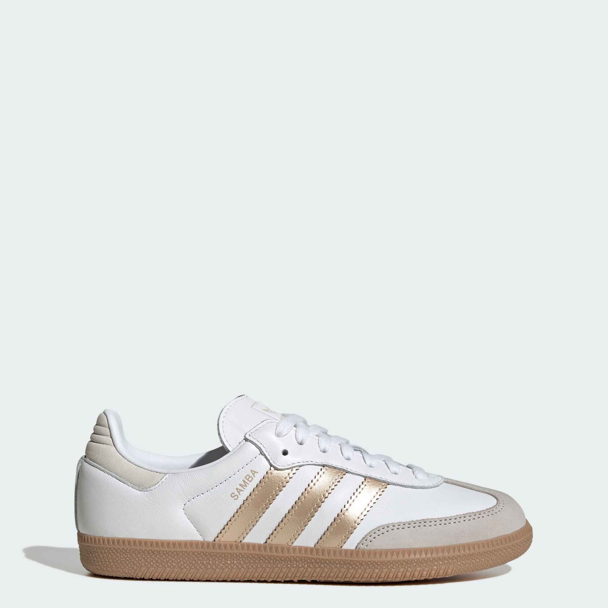 adidas Samba OG White Wonder Gold Metallic (Women's)