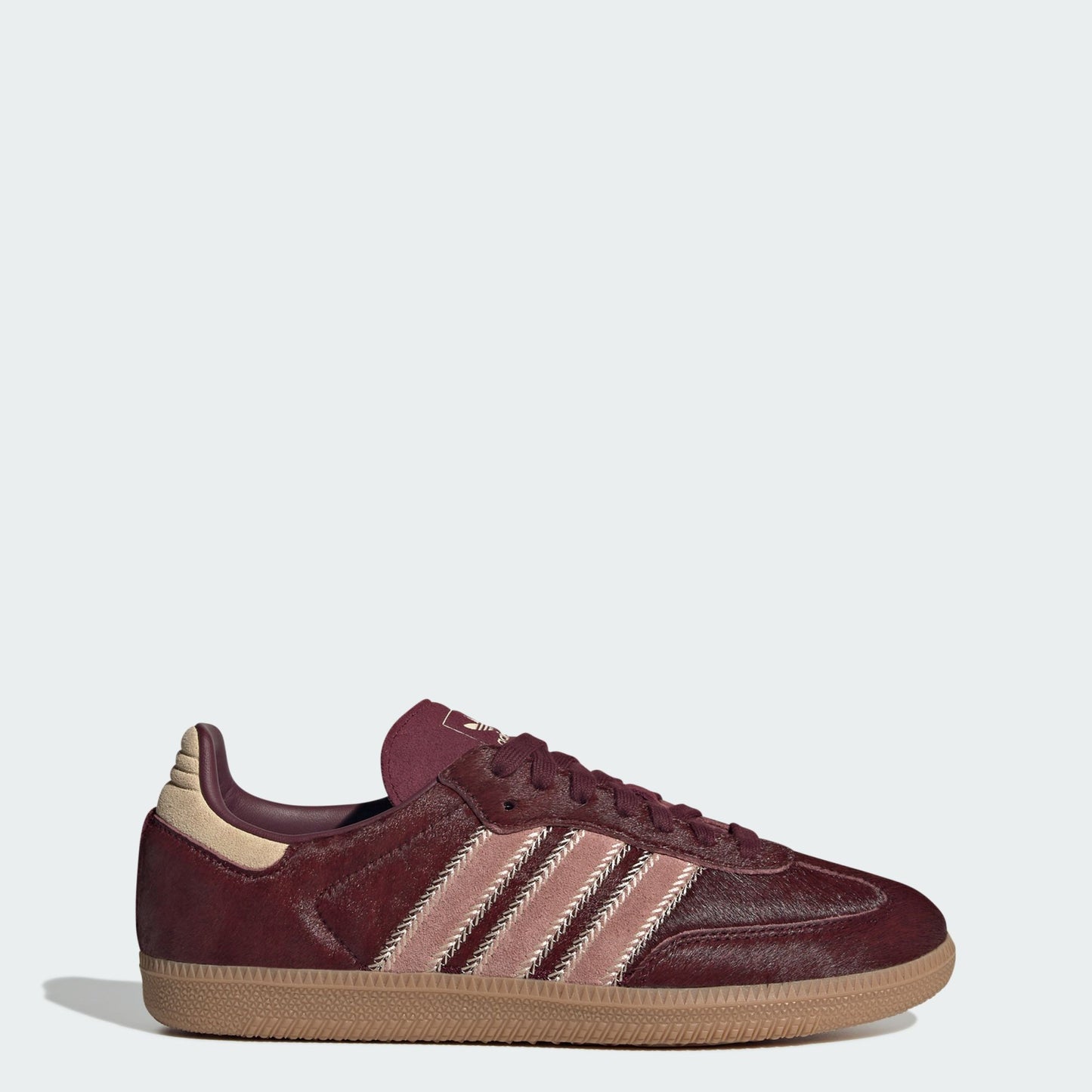 adidas Samba OG Maroon Sand Strata Pony (Women's)