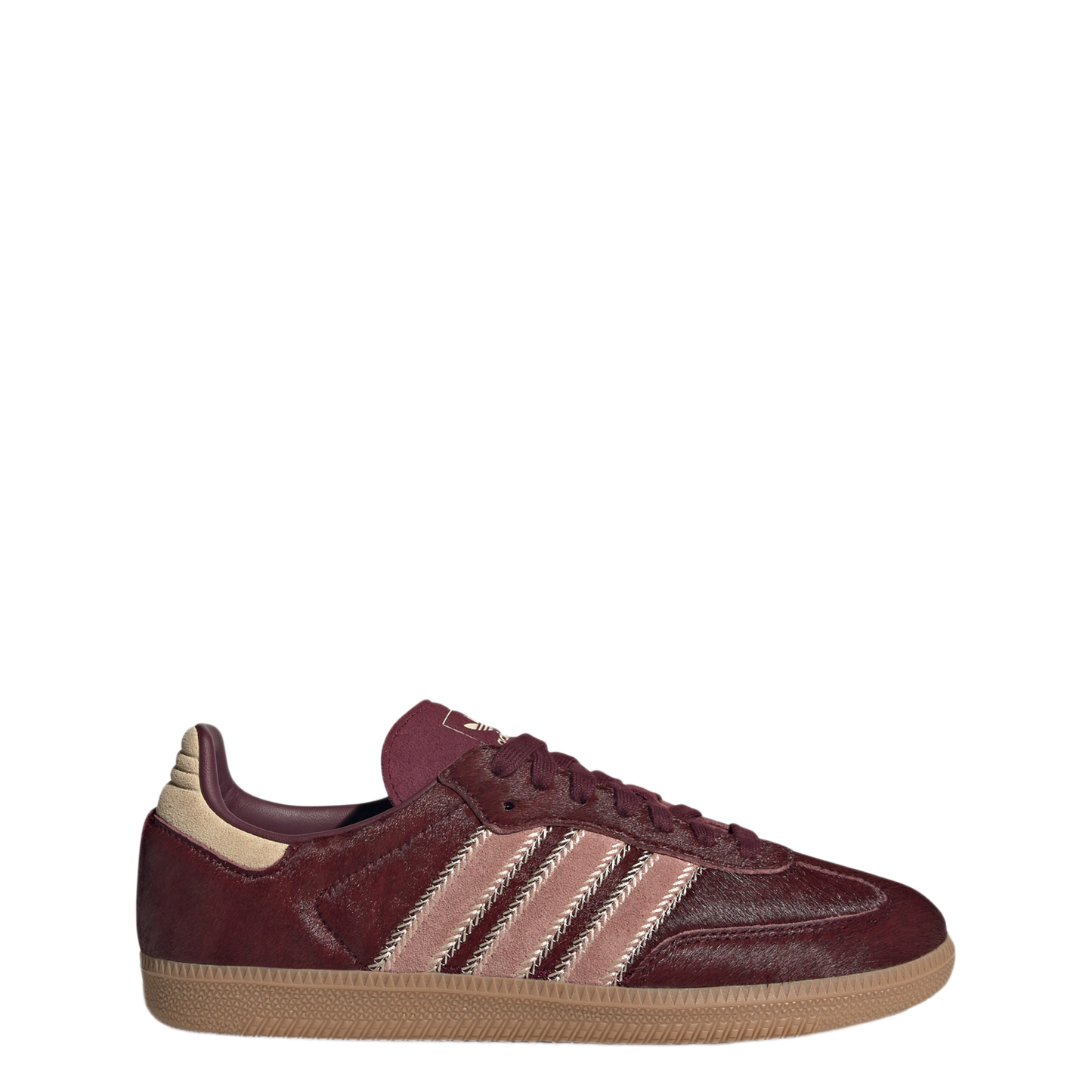 adidas Samba OG Maroon Sand Strata Pony (Women's)