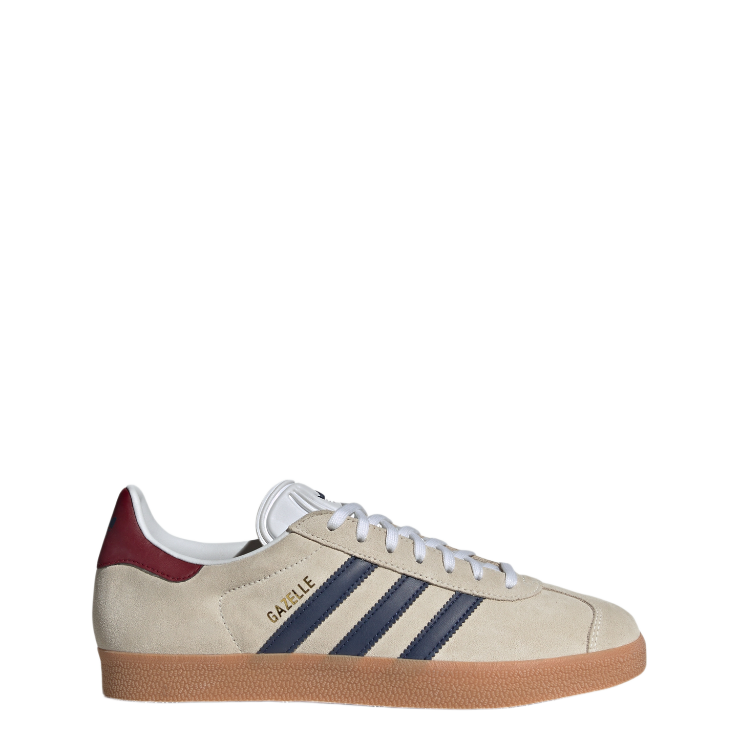adidas Gazelle Beige Dark Blue Collegiate Burgundy
